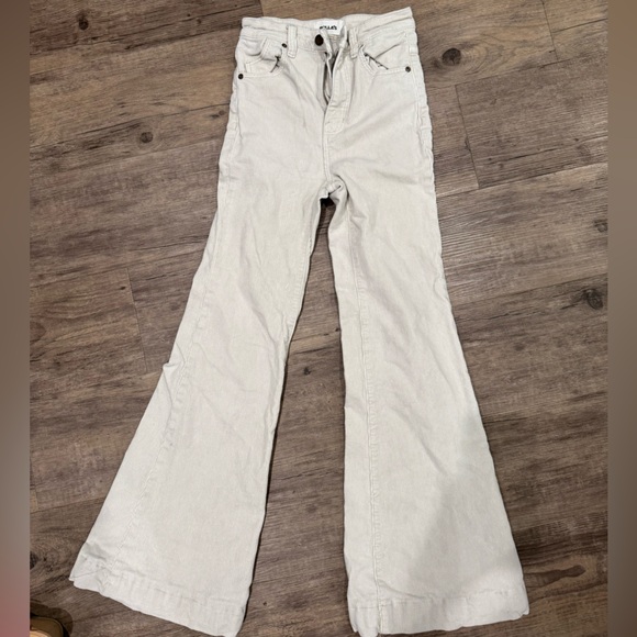 ROLLA'S Cream High Rise Flare corduroy Jeans - Picture 1 of 3